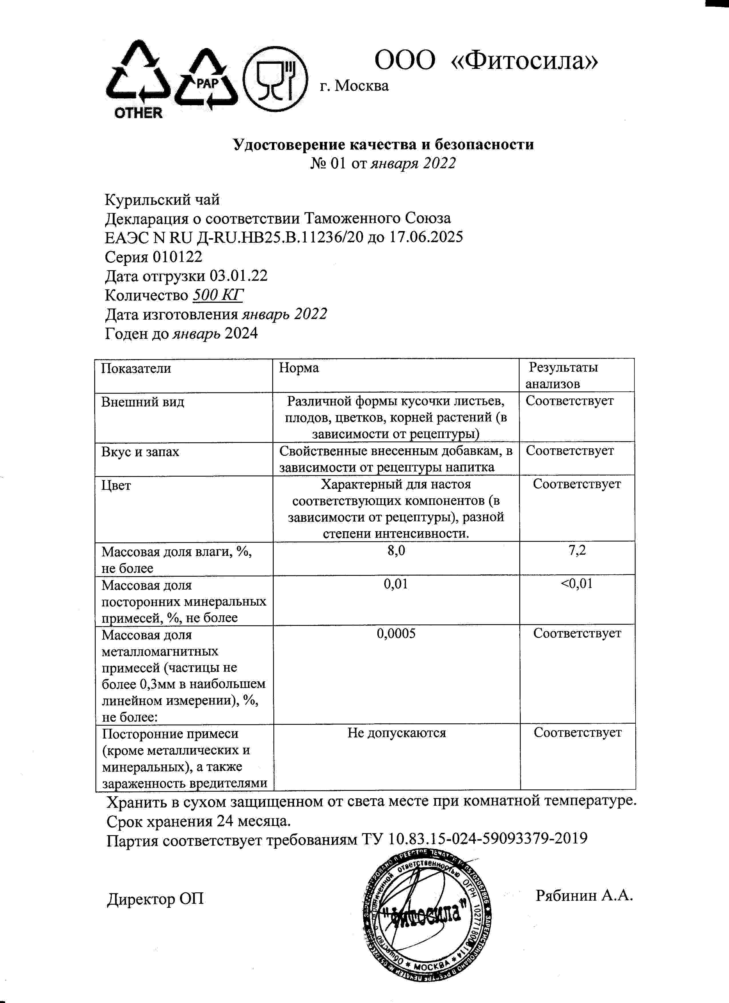 Паспорт №010122
